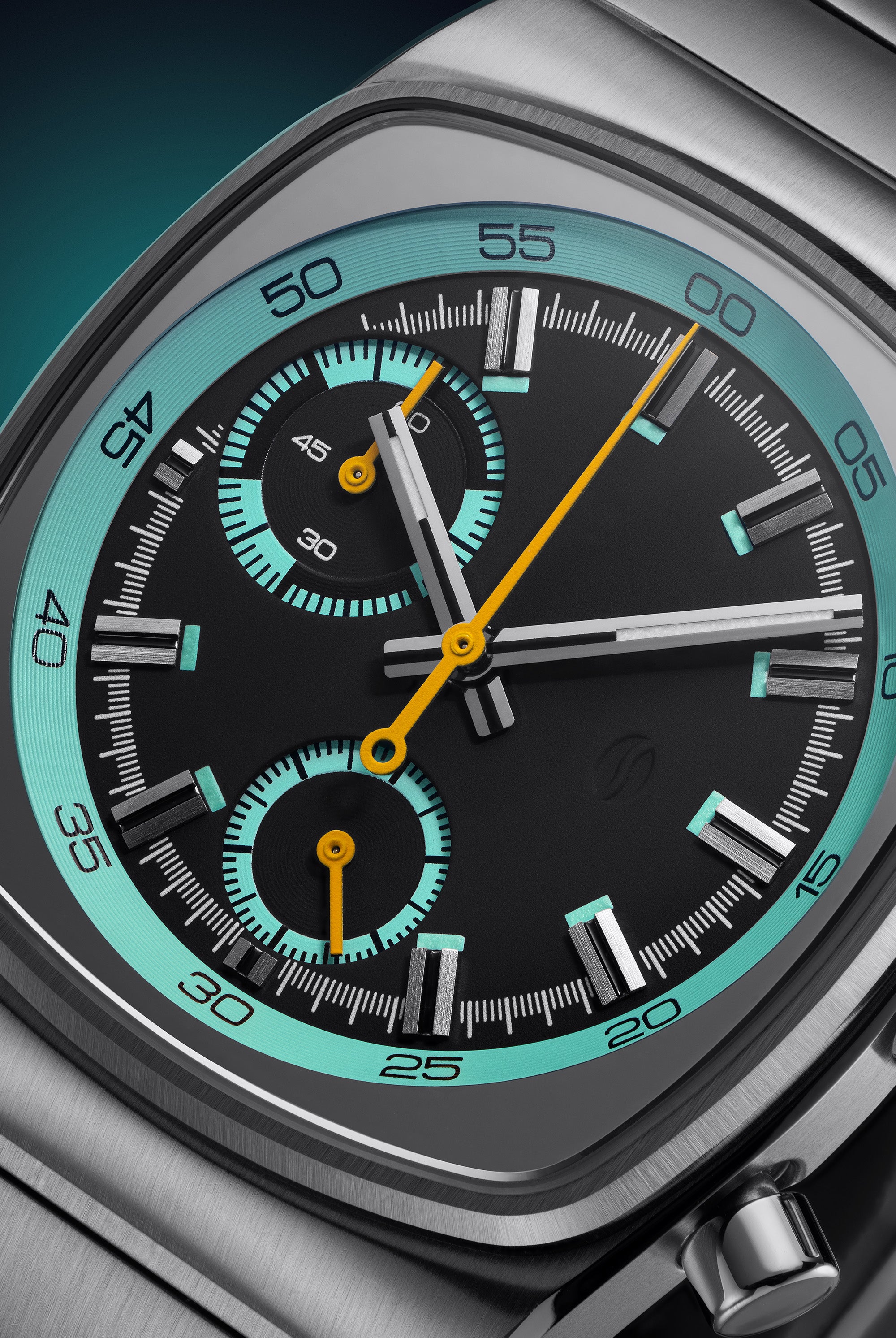Metric - Teal & Yellow Chronograph Watch
