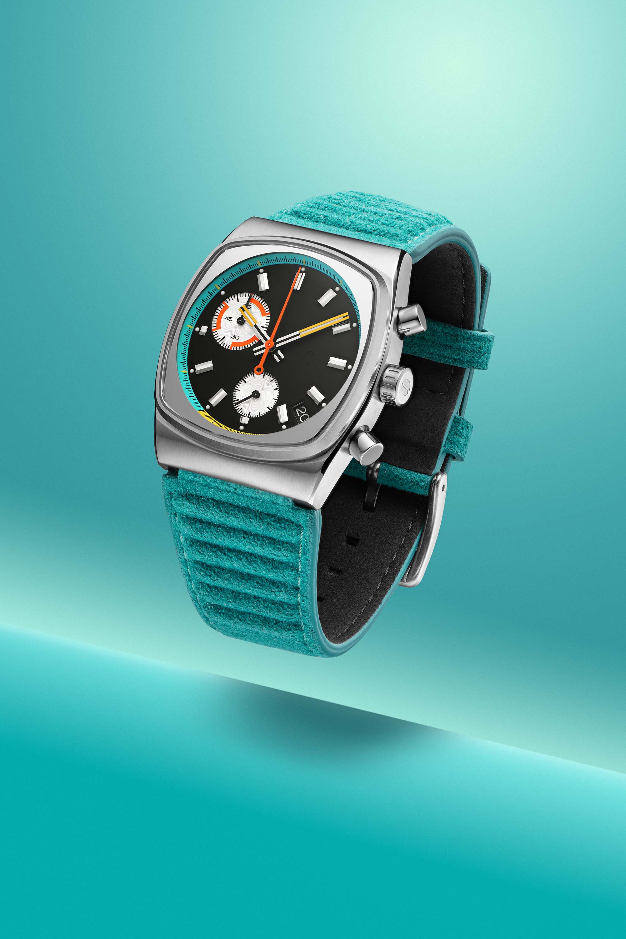 Metric - Teal Suede Strap 19.50mm