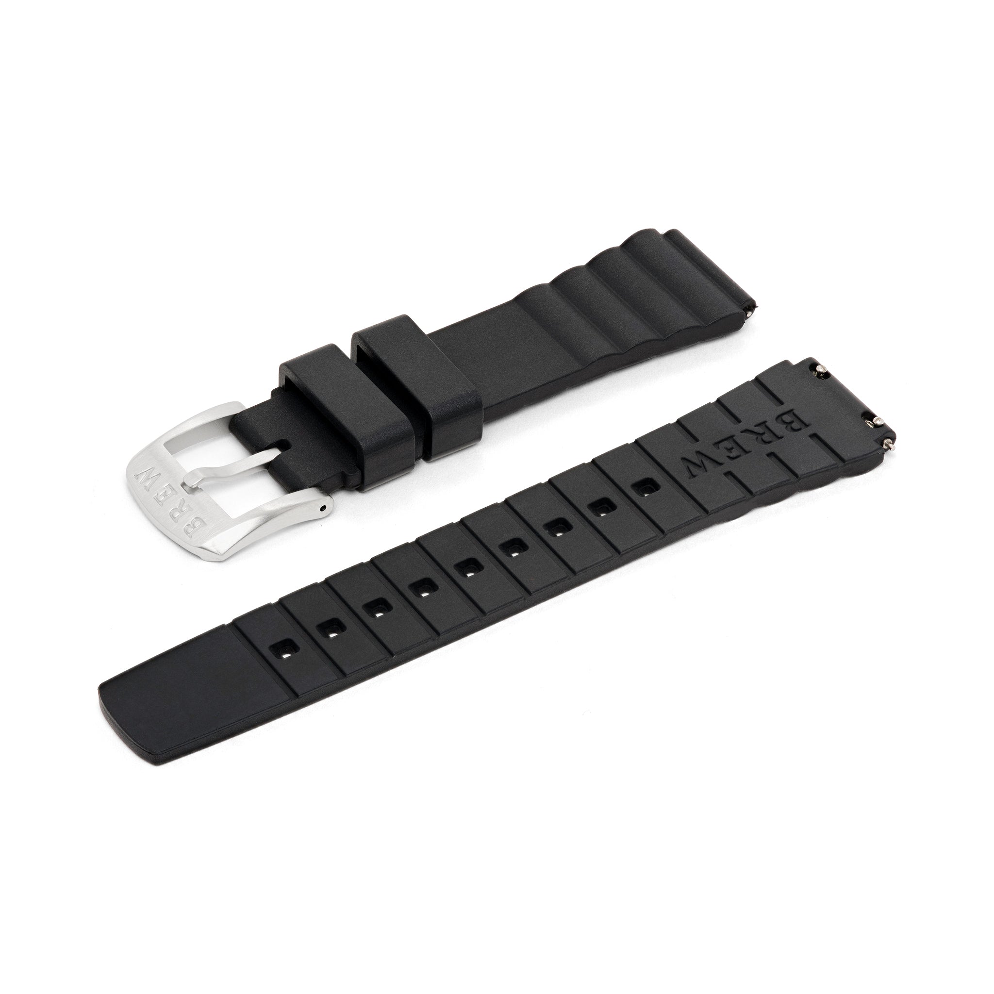 Metric Lite Rubber Strap in Black 18.00mm