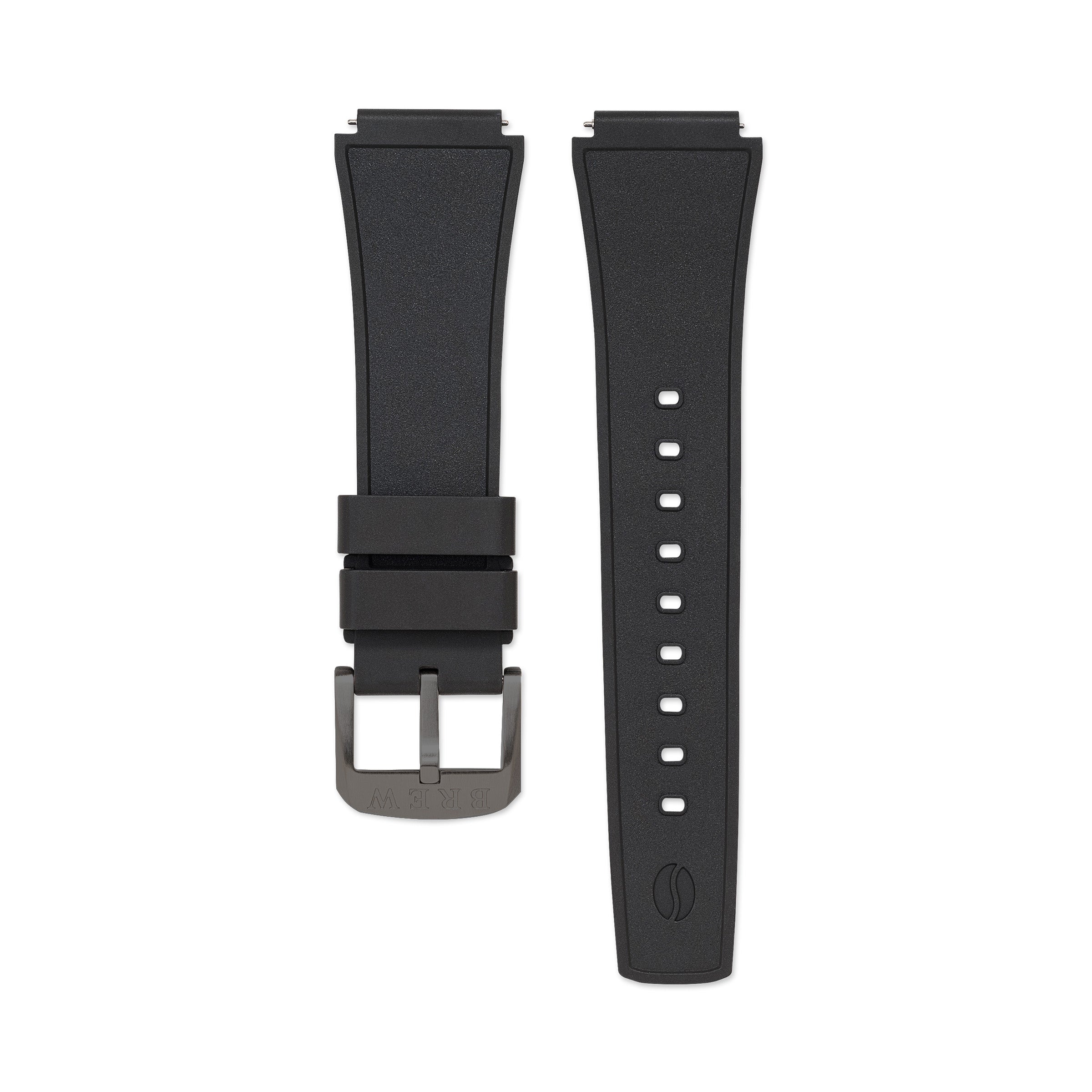 Metric - Black Rubber Strap 20mm