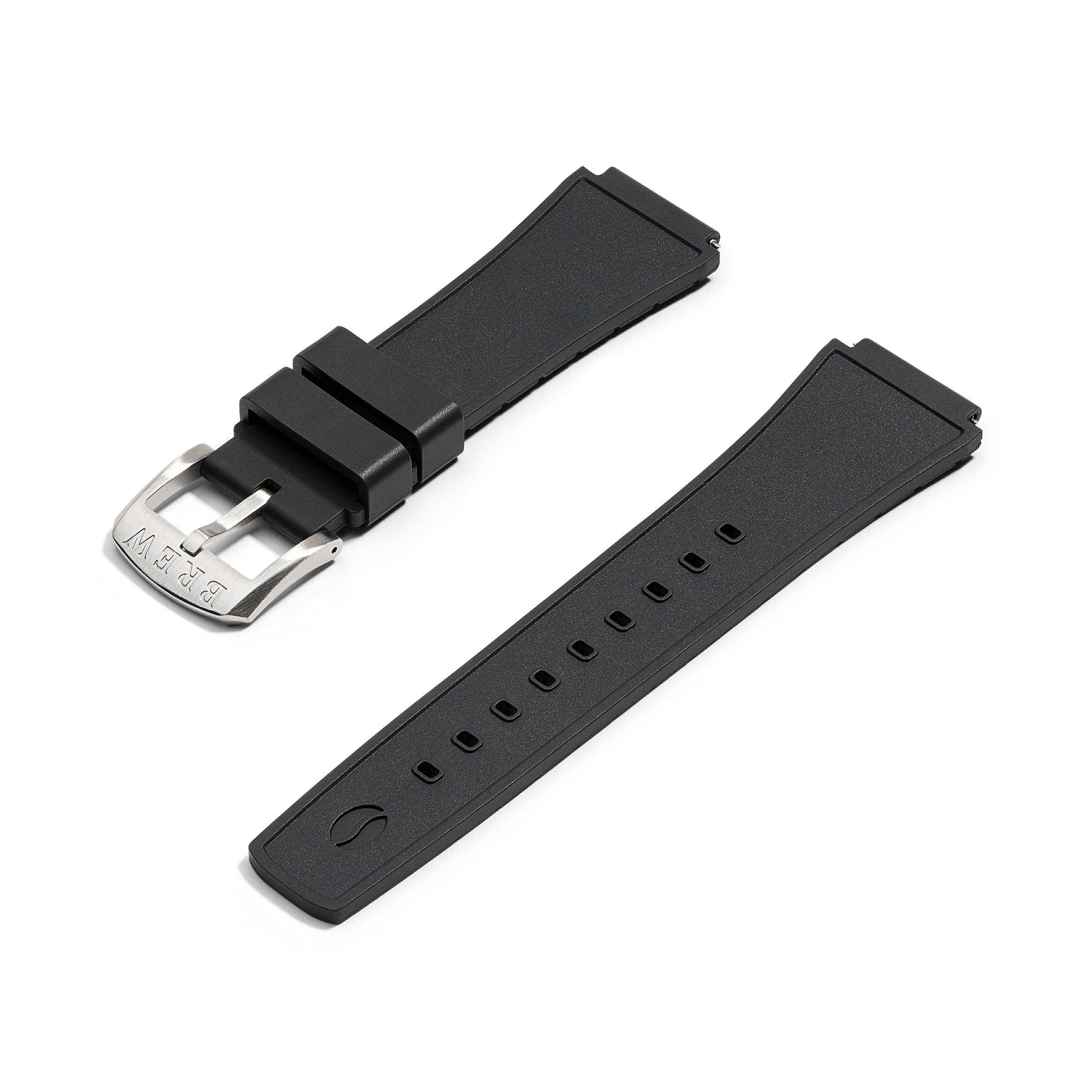 Metric - Black Rubber Strap 20mm