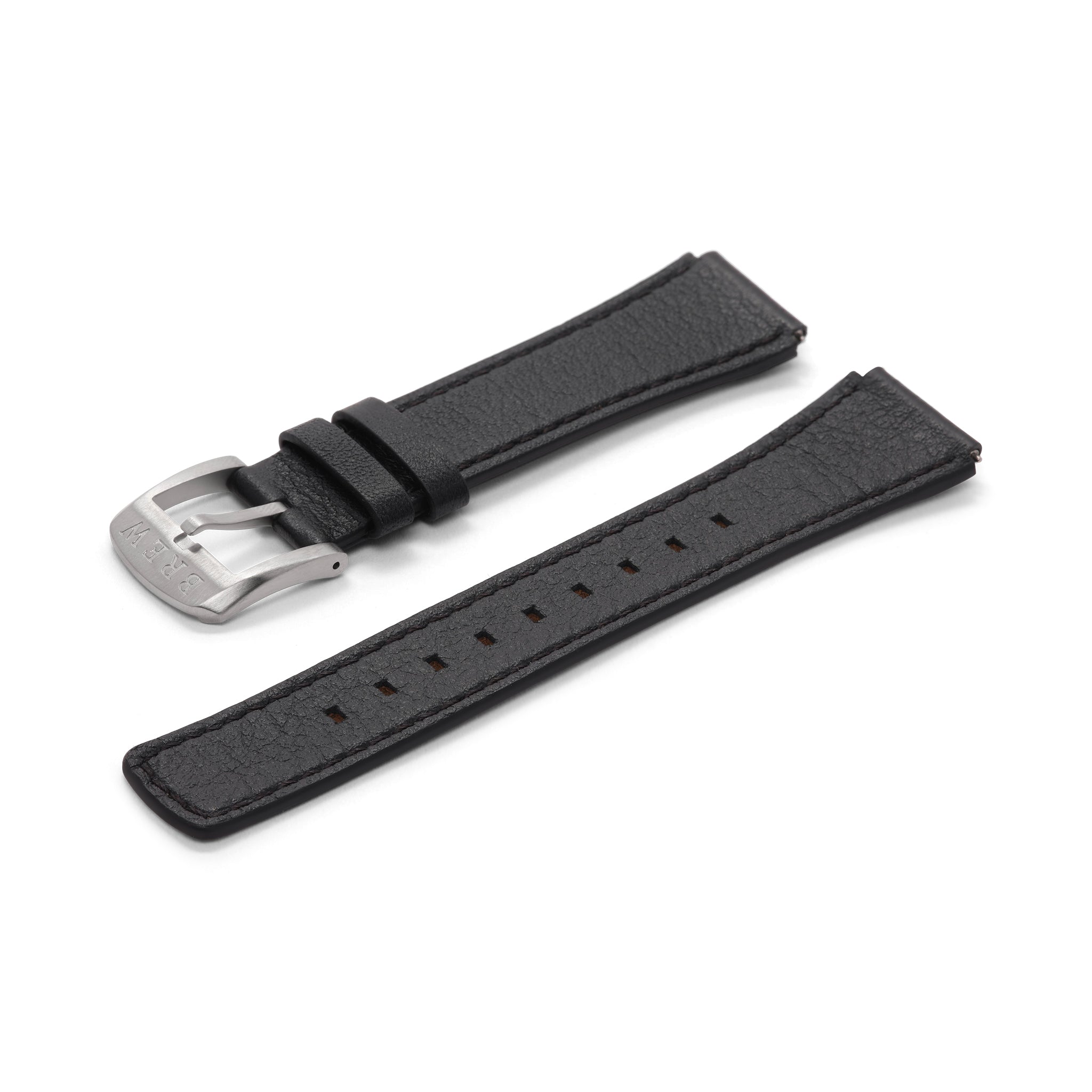 Metric Lite Leather Strap in Black 18.00mm
