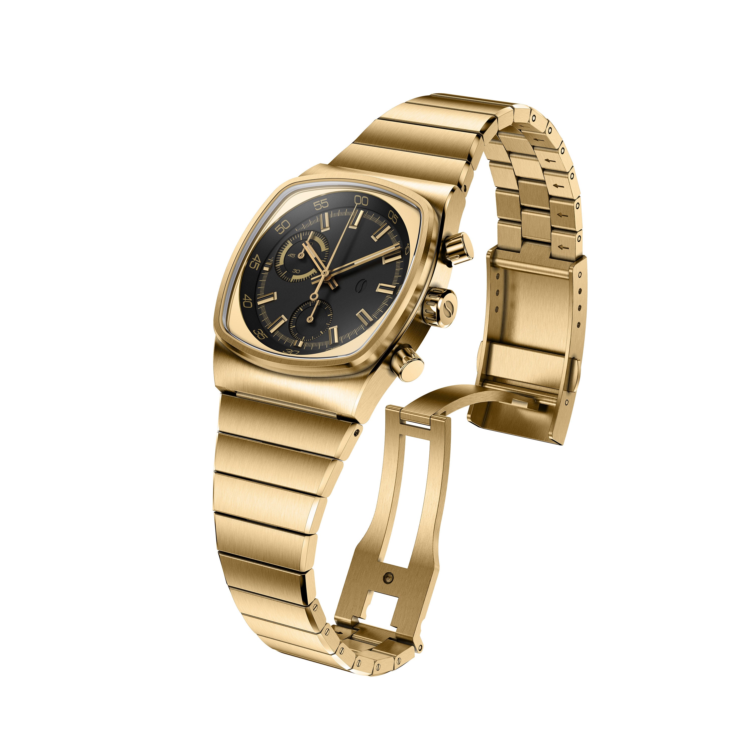 Metric - Gold & Black Chronograph Watch