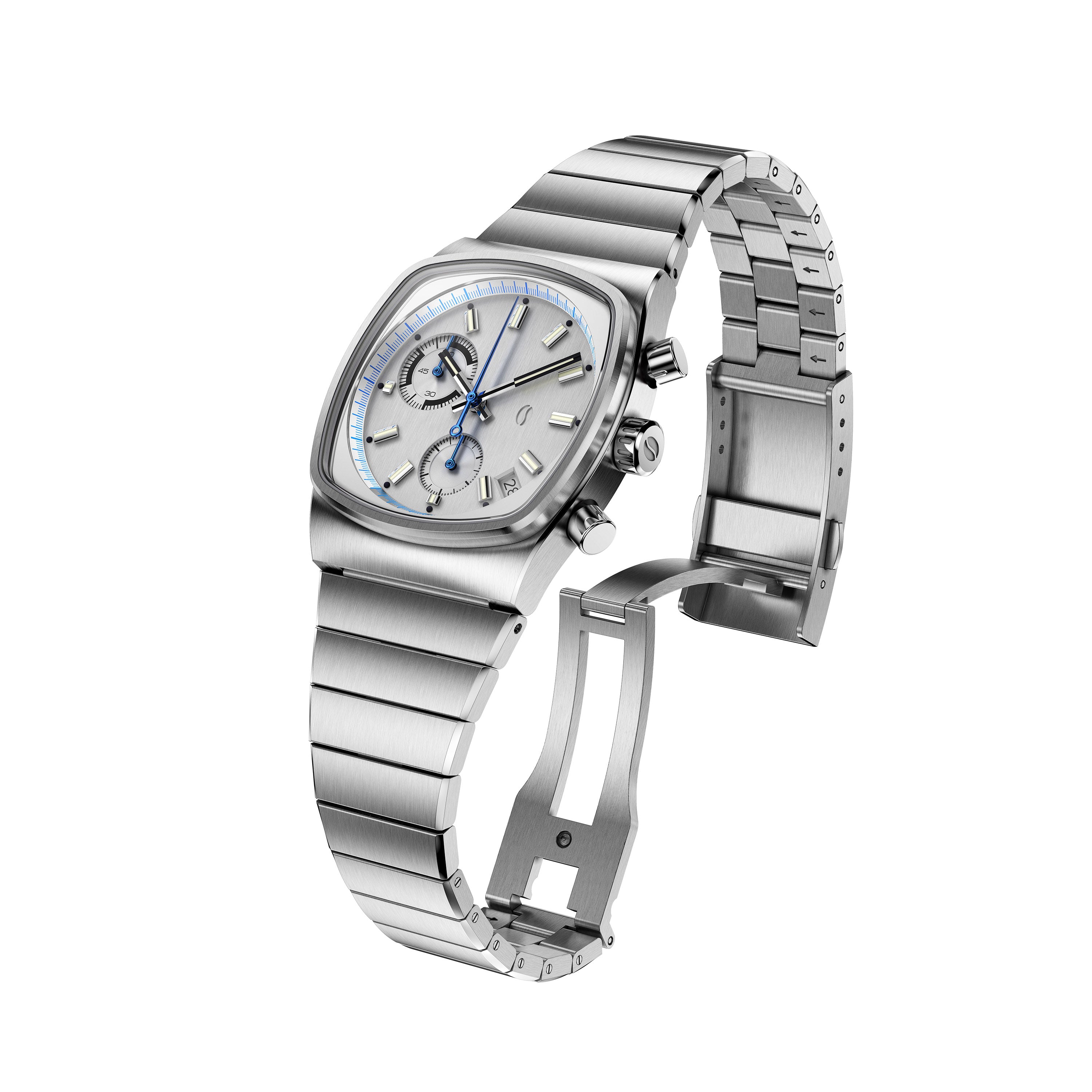 Metric - Steel Dial Chronograph Watch