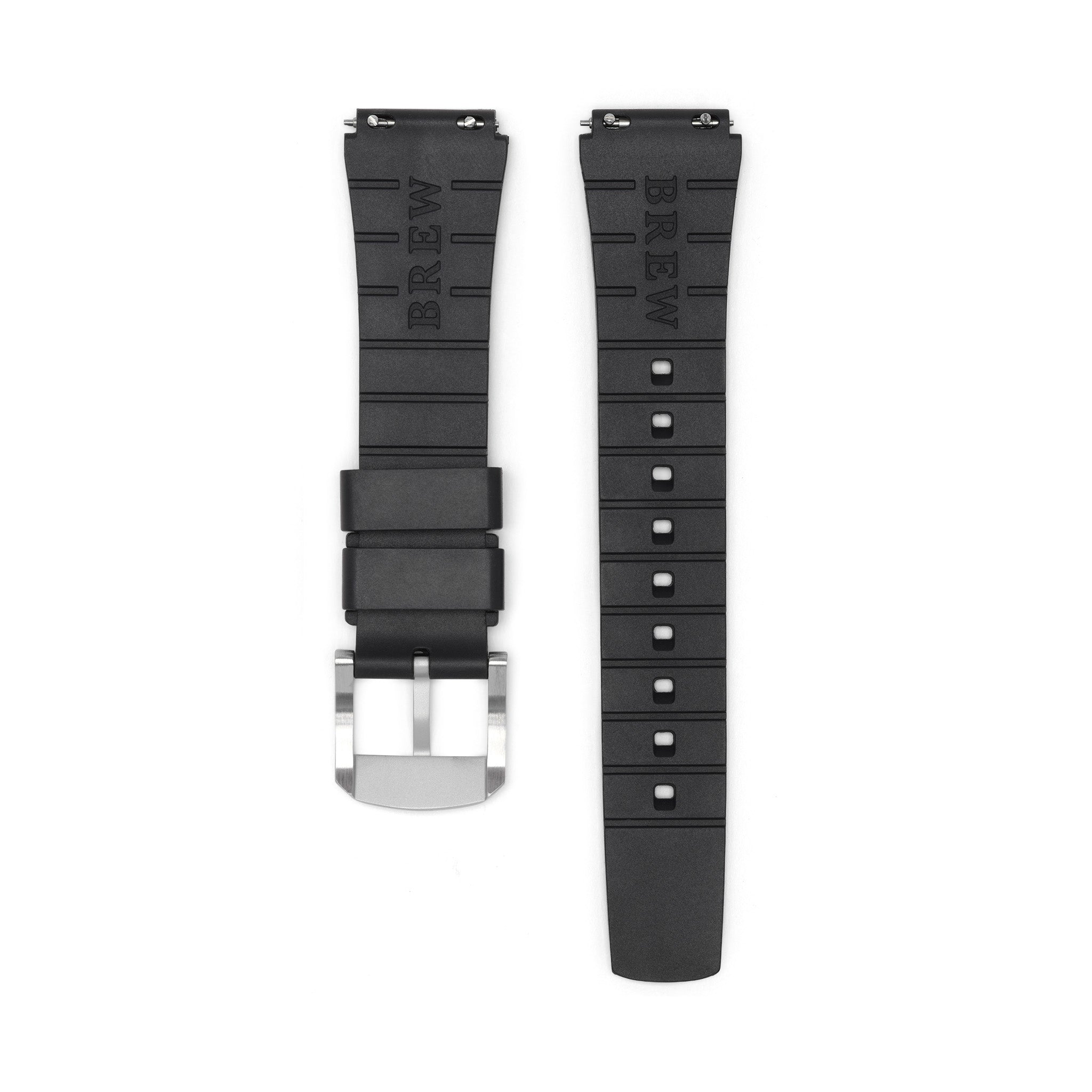 Metric Lite Rubber Strap in Black 18.00mm