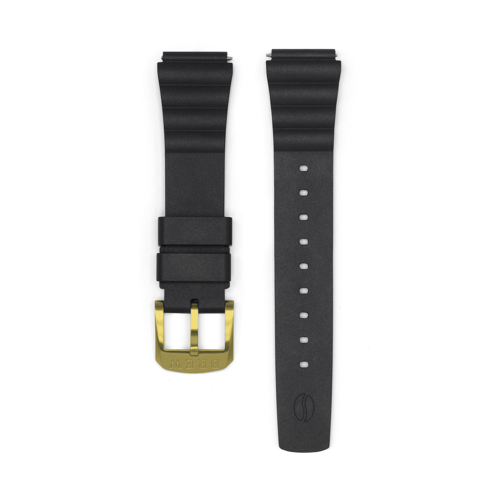 Metric Lite Rubber Strap in Black 18.00mm