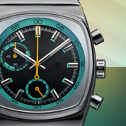 Metric - Teal & Yellow Chronograph Watch