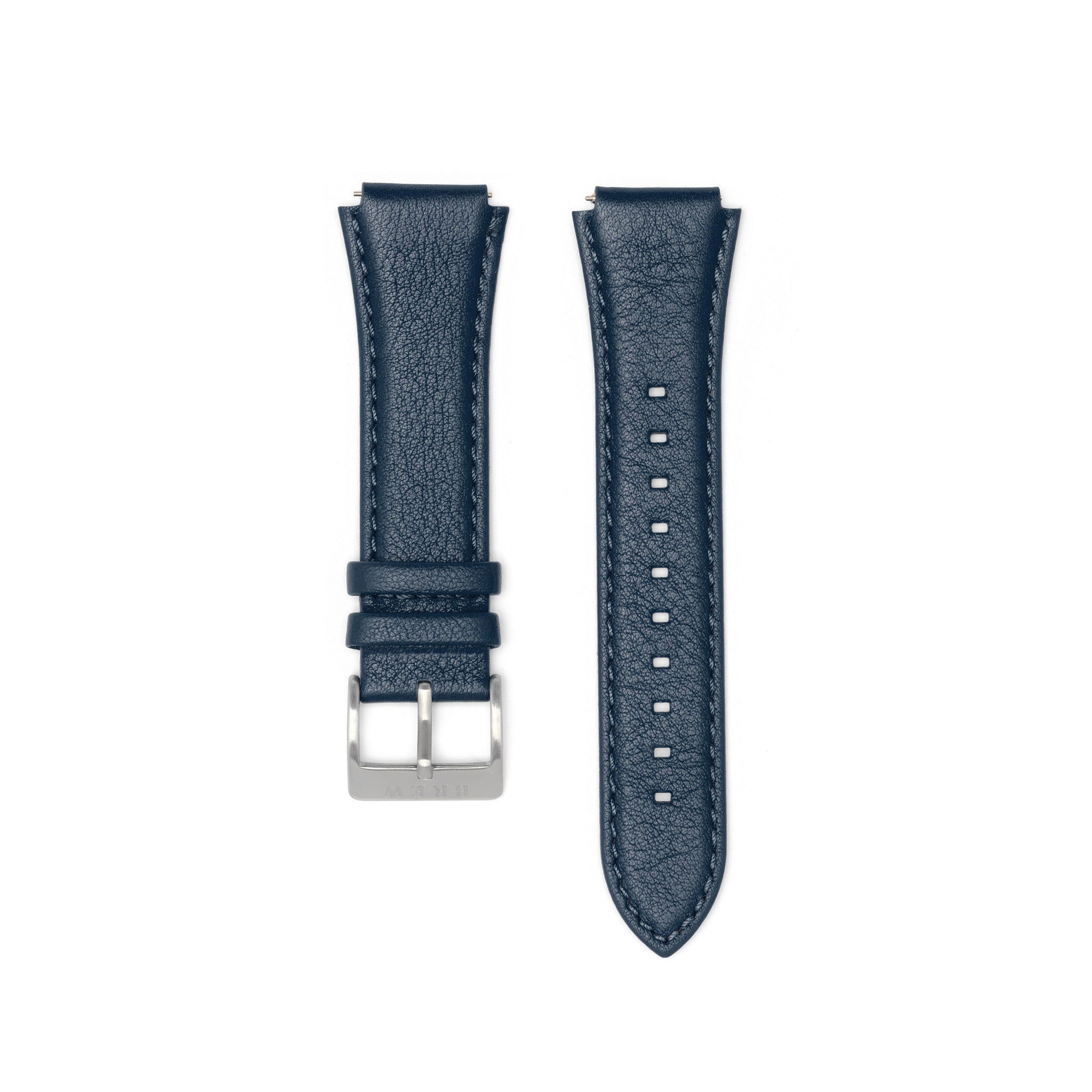 Metric Leather Strap in Blue 19.50mm