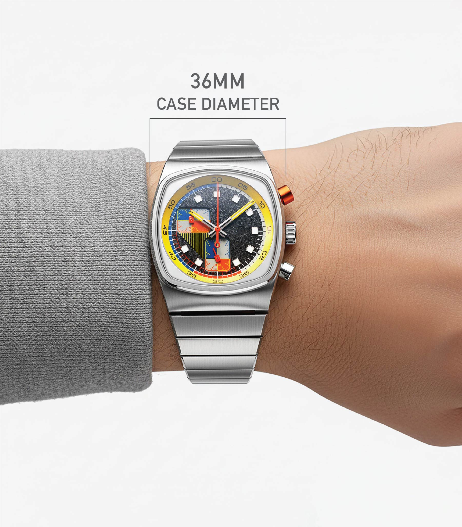 Super Metric -  Lumina Yellow Chronograph Watch