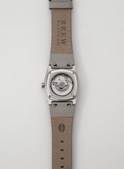 Metric Lite Leather Strap in Grey 18.00mm