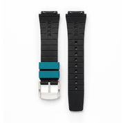 Metric - Teal Bi-Color Rubber Strap 20mm