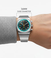 Metric - Teal & Yellow Chronograph Watch