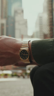 Metric - Gold & Black Chronograph Watch