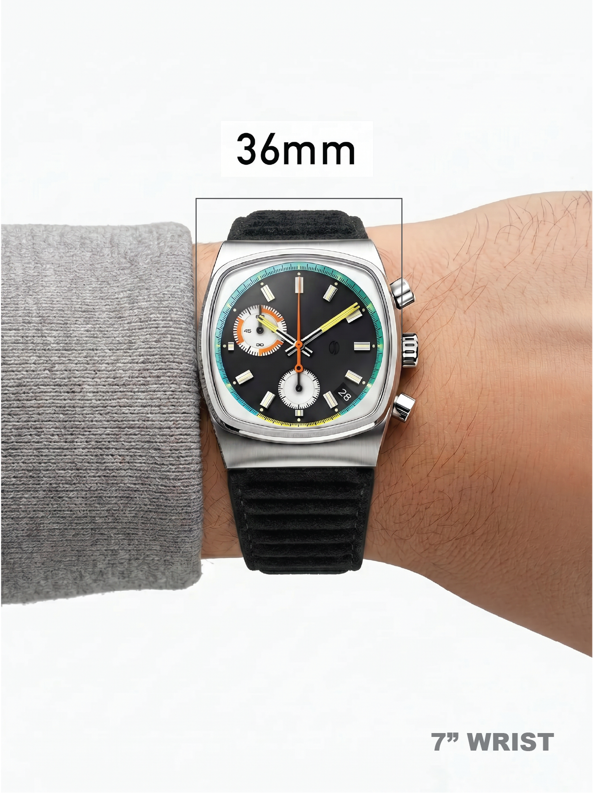 Metric - Black Suede Strap 19.50mm